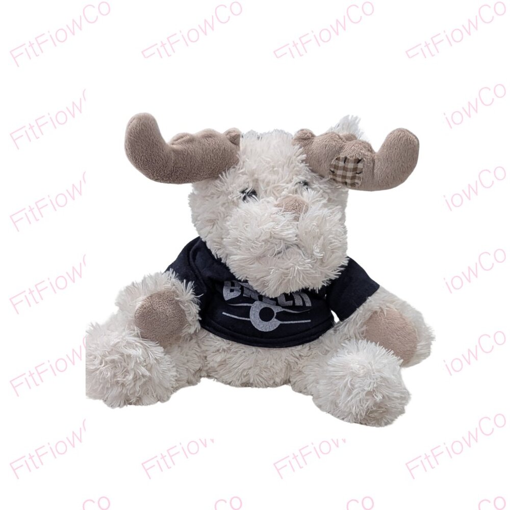 Breck Moose Plush CabinLodge Decor Stuffed Animal Sitting Plush Breckenridge
